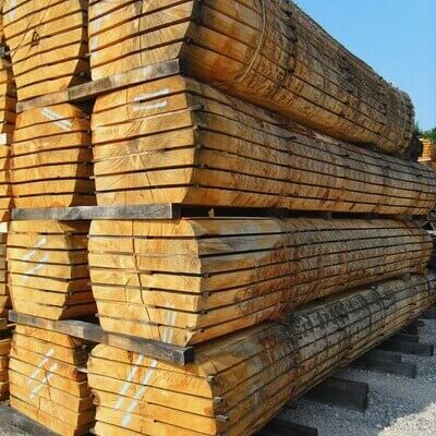Plots de chêne forêt de la Pierre pile de plots de chêne
